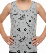 Boys' Patterned Tank Top - Image 3