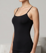 Plain Spaghetti Strap Tank Top - Image 4