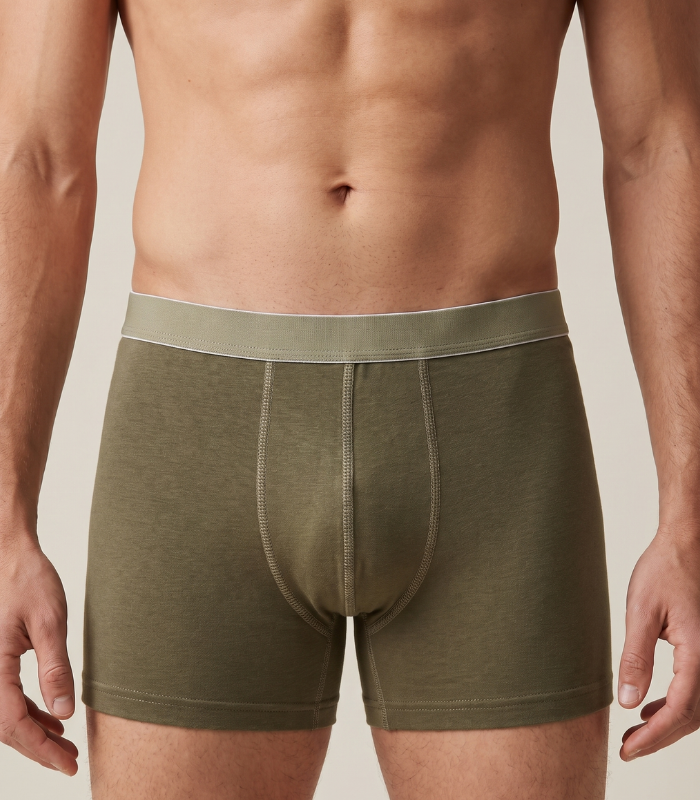 Erkek haki boxer şort